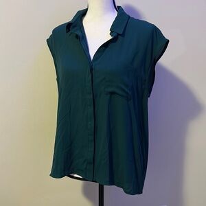 Forever 21 green flowy tank dress tank